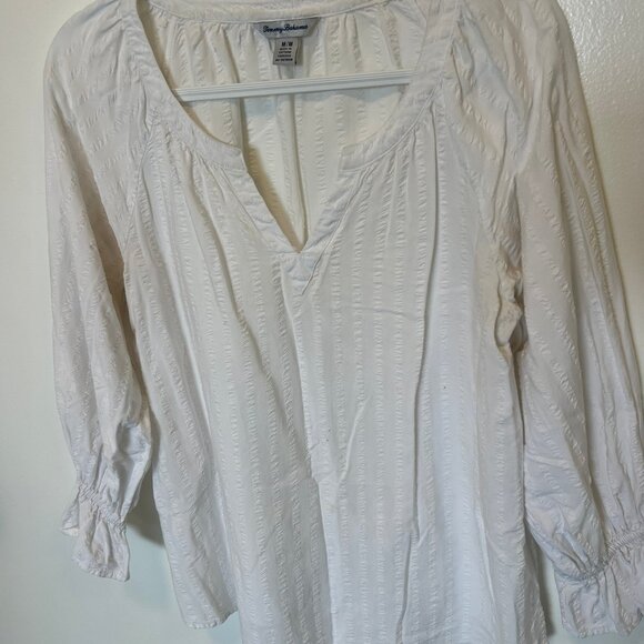 Tommy Bahama Peasnt Blouse - Picture 3 of 5